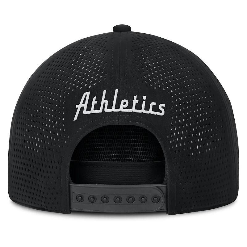 Men's Fanatics Black Oakland Athletics Signature A-Frame Adjustable Hat