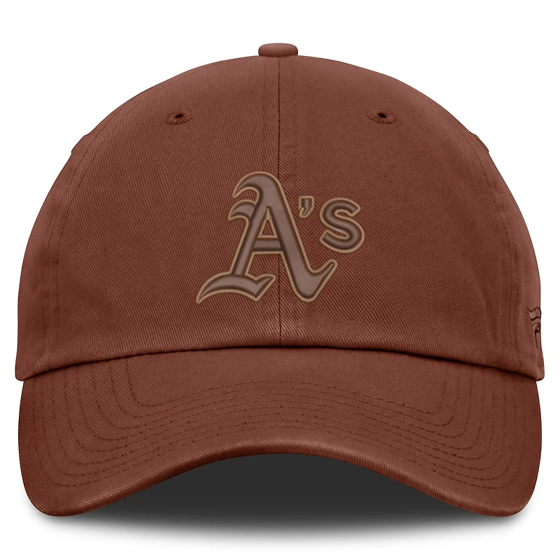 Casquette ajustable Fanatics marron Athletics pour homme