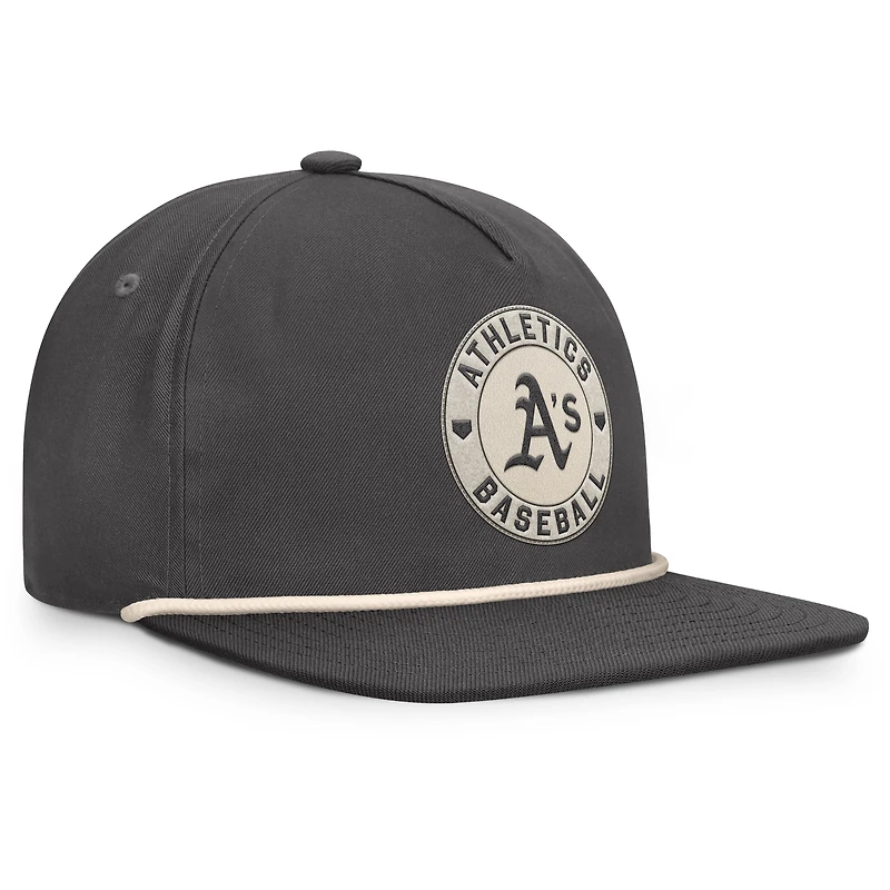 Casquette ajustable Fanatics Charcoal Athletics Closer pour homme