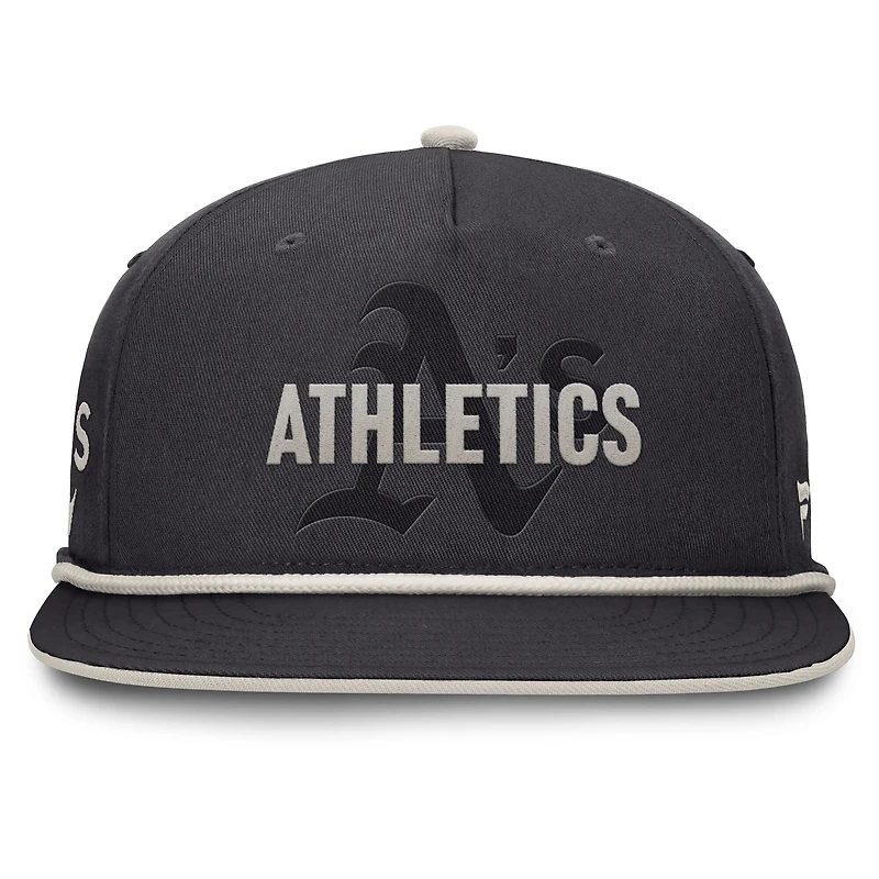 Men's Fanatics Graphite Athletics Gapper Snapback Hat