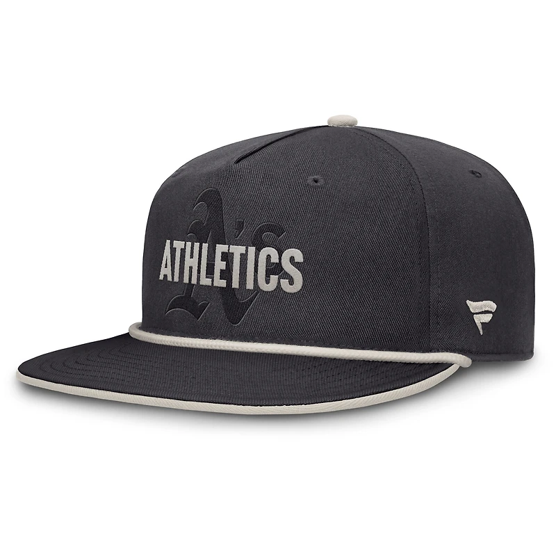 Men's Fanatics Graphite Athletics Gapper Snapback Hat