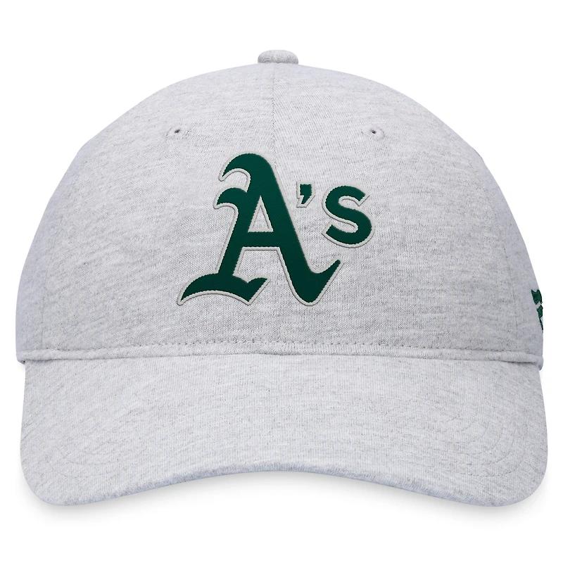 Men's Fanatics Gray Athletics Logo Adjustable Hat