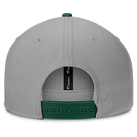 Men's Fanatics Gray Athletics Punchout Snapback Hat