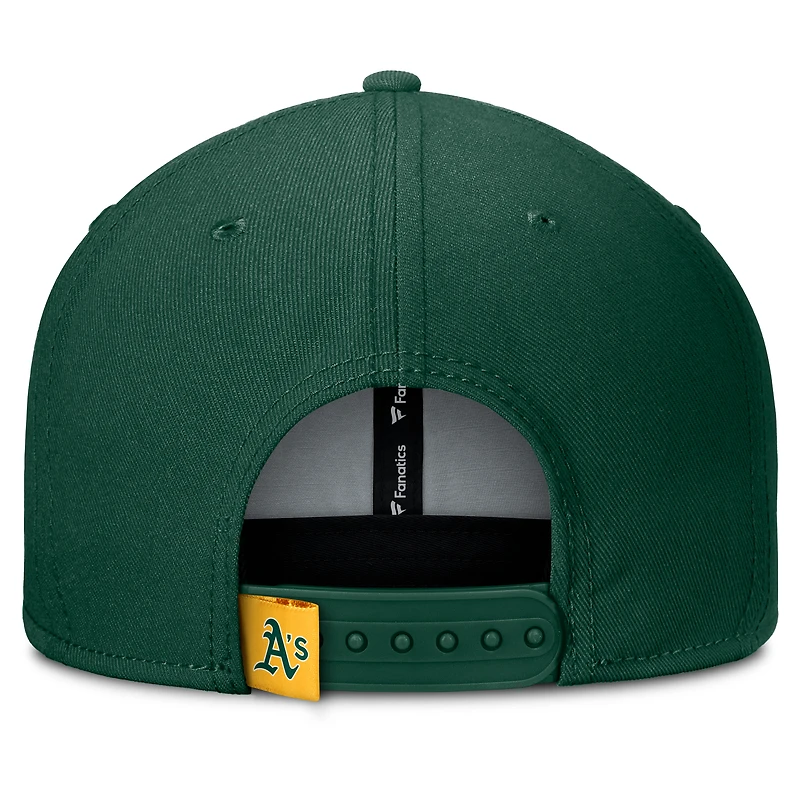 Men's Fanatics Green/Gold Athletics Clubhouse Splitter Snapback Hat