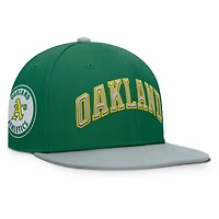 Men's Fanatics  Green/Gray Athletics Yard Fitted Hat