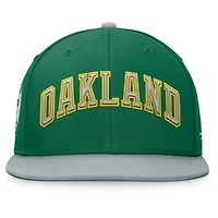 Men's Fanatics  Green/Gray Athletics Yard Fitted Hat
