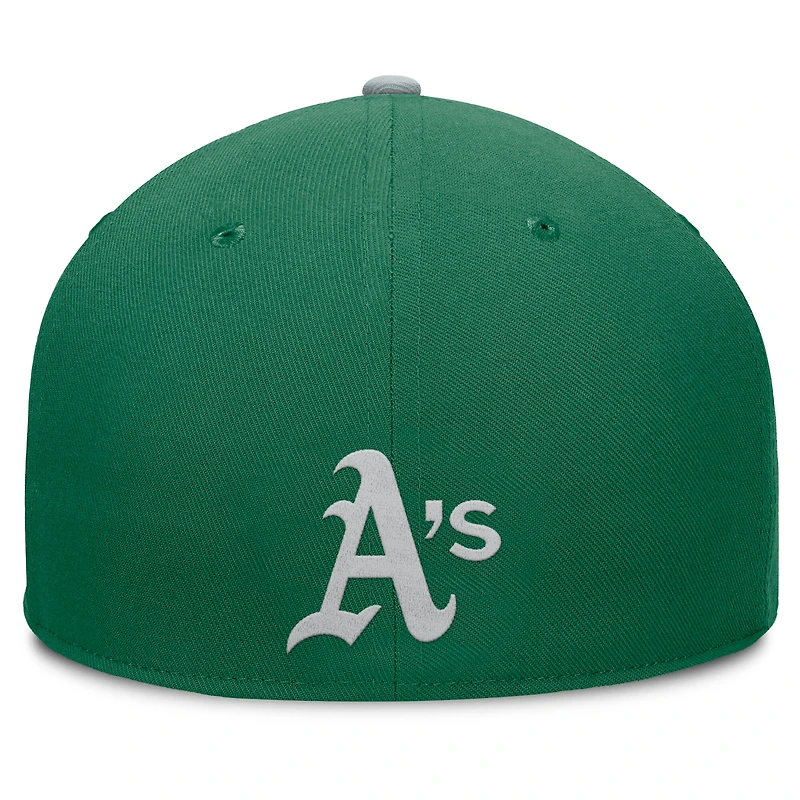 Men's Fanatics  Green/Gray Athletics Yard Fitted Hat