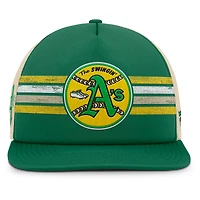 Men's Fanatics Green/Natural Athletics Cooperstown Collection Powers Snapback Hat