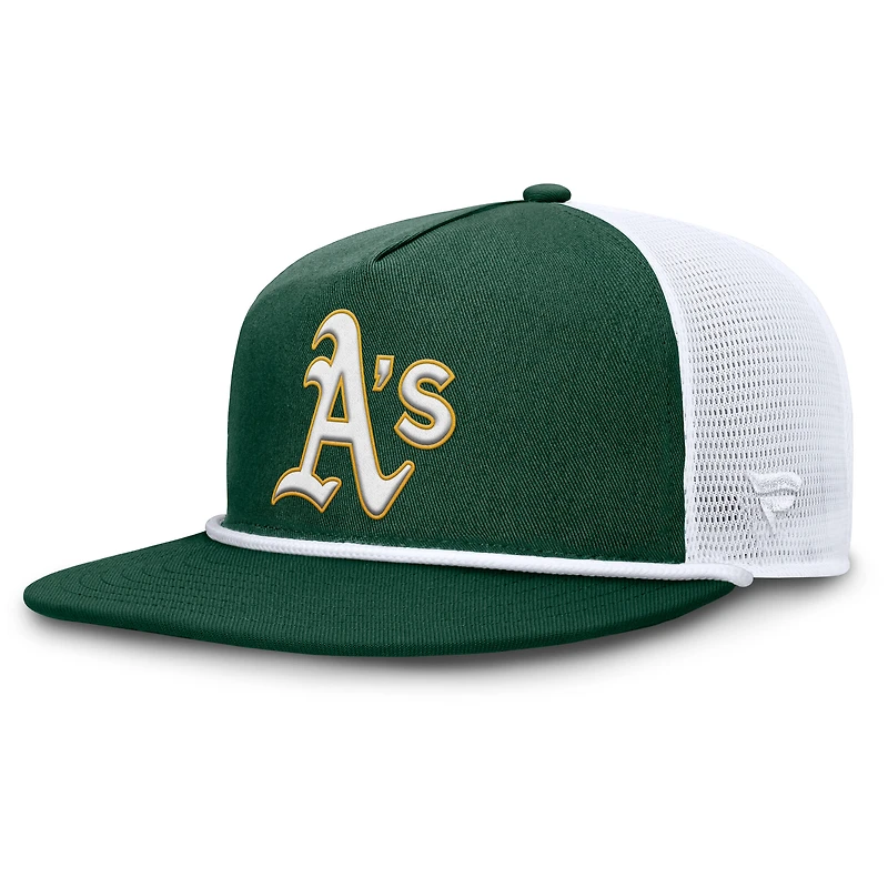 Men's Fanatics Green/White Athletics Clubhouse Change Up Snapback Hat