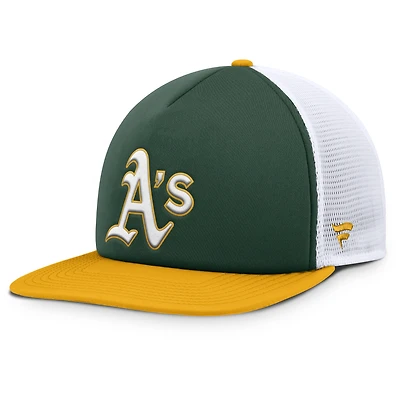Casquette snapback en mousse Fanatics Athletics Fundamental pour homme, verte/blanche