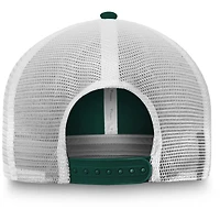 Men's Fanatics Green/White Athletics Team Core Unstructured Trucker Adjustable Hat