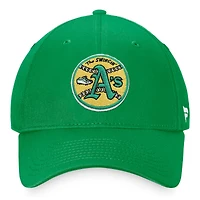 Men's Fanatics Green Athletics Cooperstown Collection Core Adjustable Hat