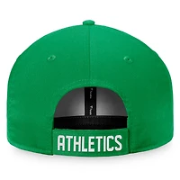 Men's Fanatics Green Athletics Cooperstown Collection Core Adjustable Hat