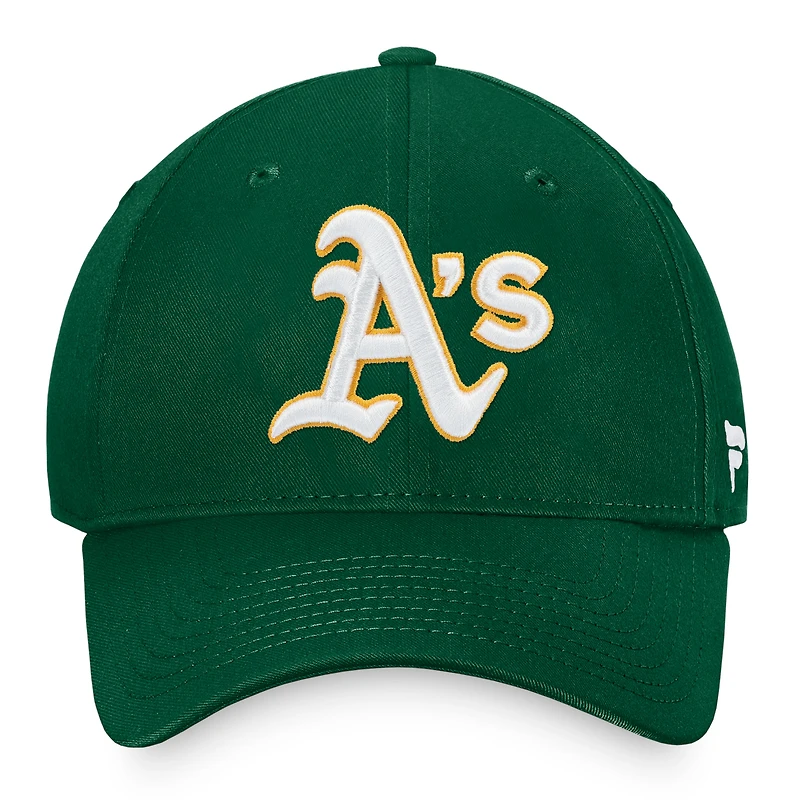 Men's Fanatics Green Athletics Core Adjustable Hat