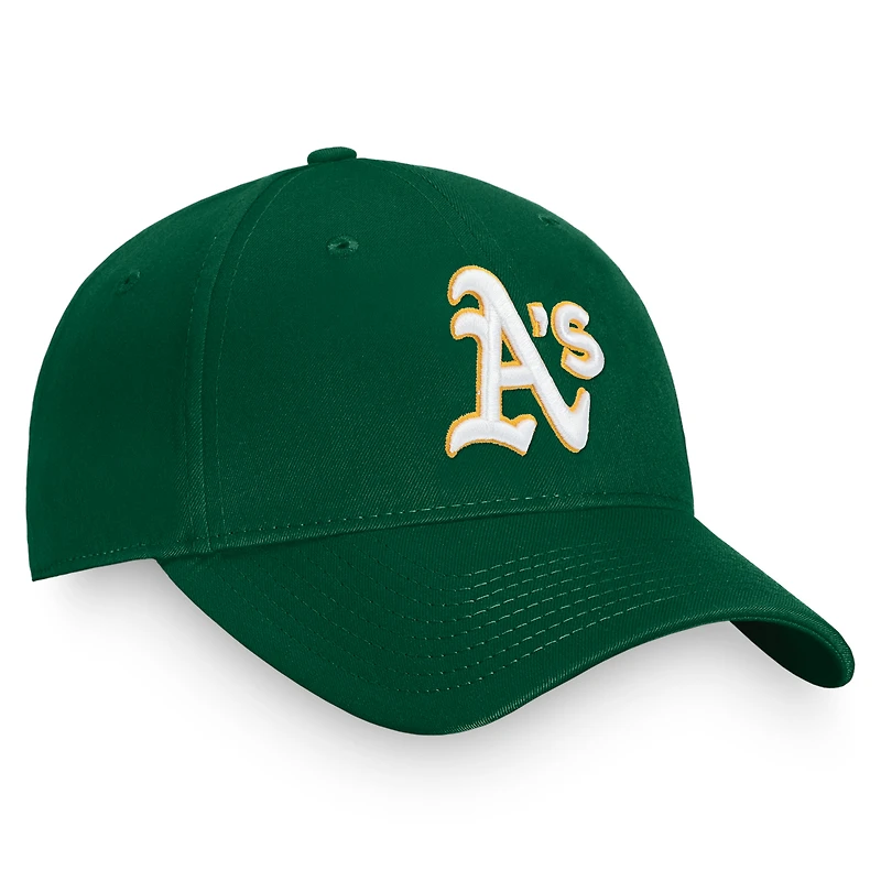 Men's Fanatics Green Athletics Core Adjustable Hat