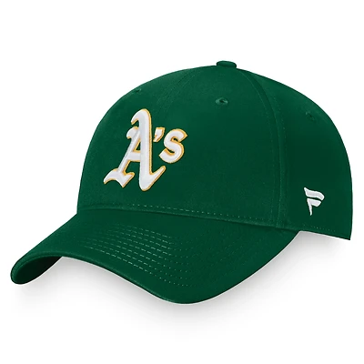 Men's Fanatics Green Athletics Core Adjustable Hat
