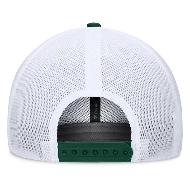 Men's Fanatics Green Athletics Fundamental A-Frame Adjustable Hat