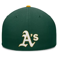 Men's Fanatics  Green Athletics Pick Off Fitted Hat