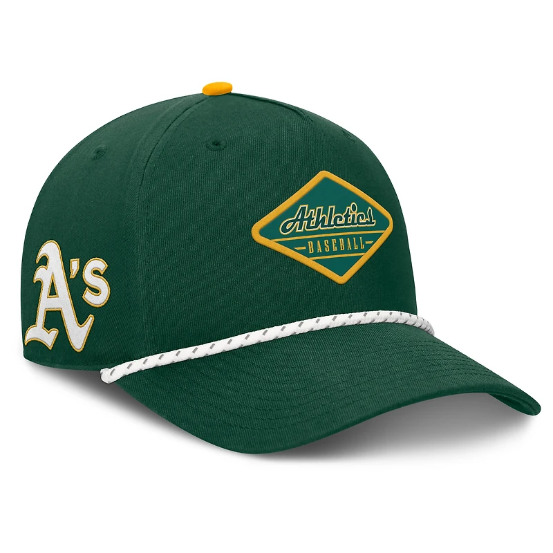 Men's Fanatics  Green Athletics Two-Seam Adjustable Hat