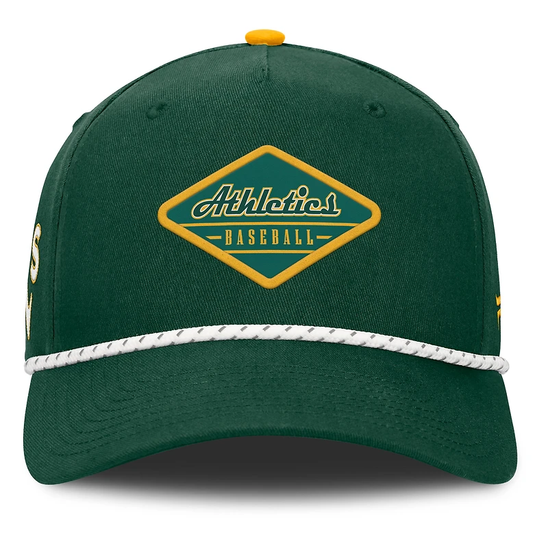 Casquette ajustable Fanatics verte pour homme, à deux coutures