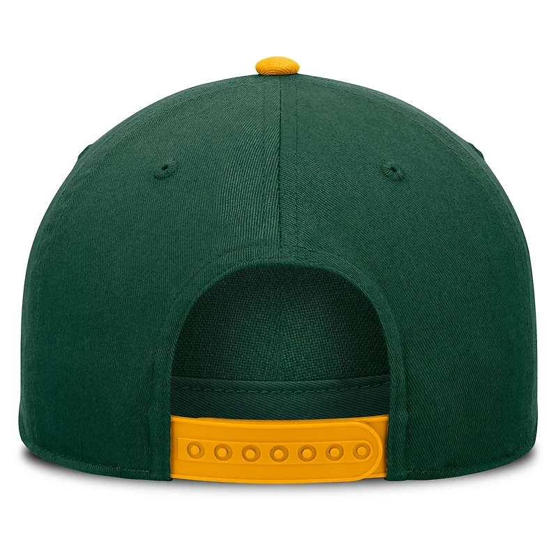 Casquette ajustable Fanatics verte pour homme, à deux coutures
