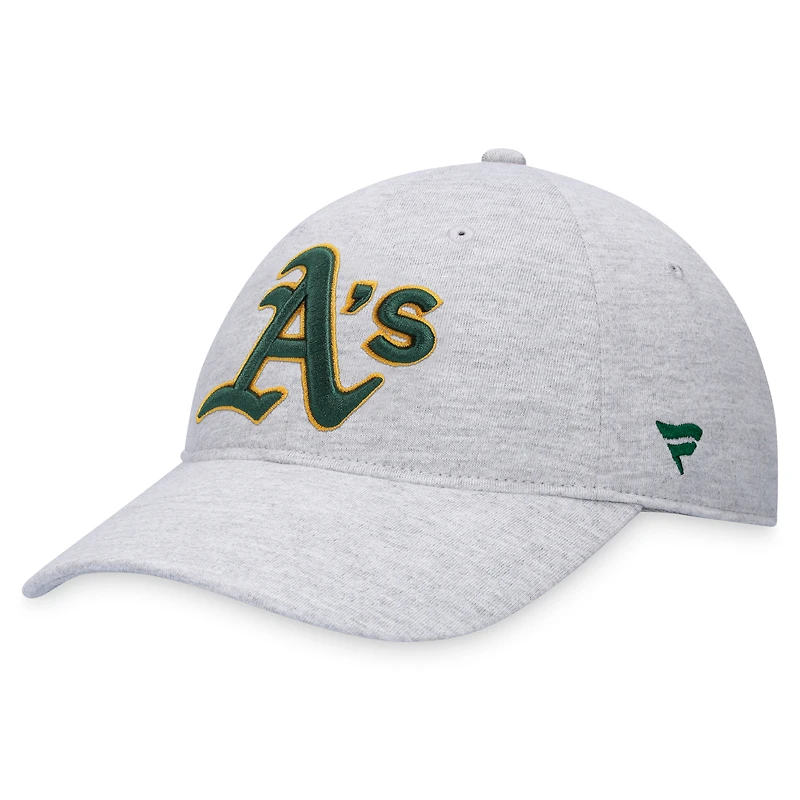 Casquette ajustable avec logo d'athlétisme gris chiné Fanatics pour hommes