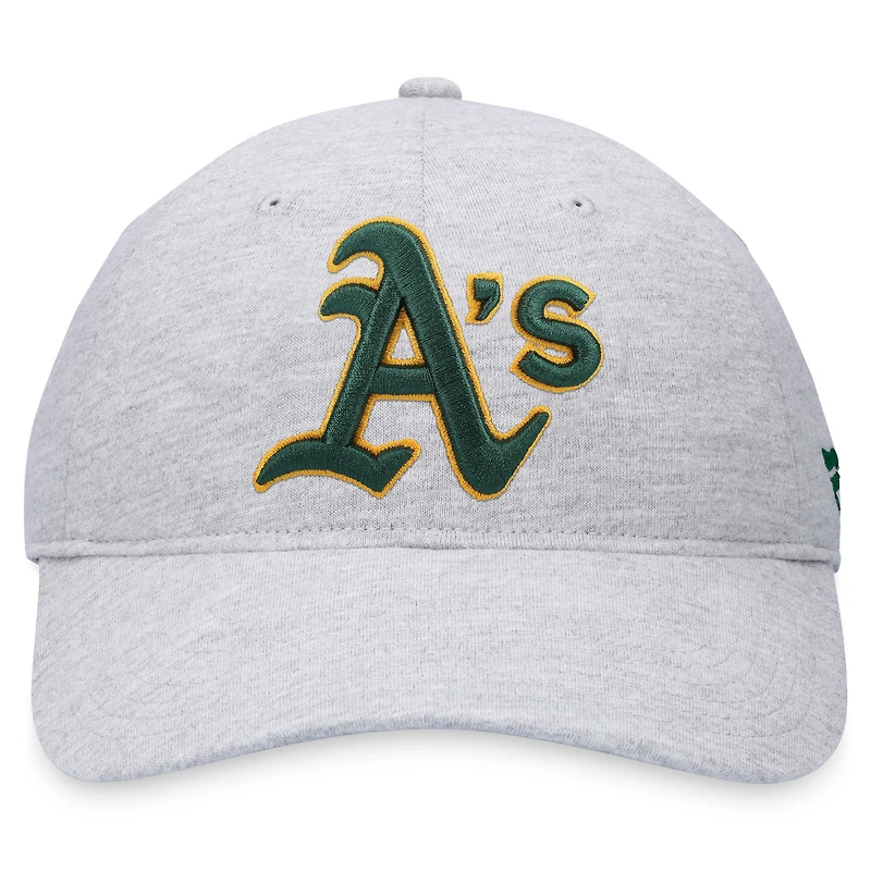 Casquette ajustable avec logo d'athlétisme gris chiné Fanatics pour hommes