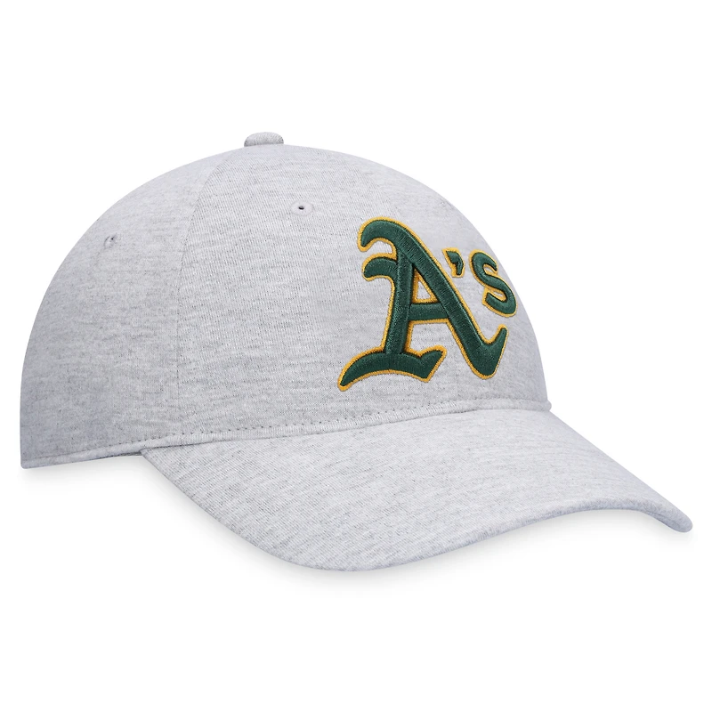 Casquette ajustable avec logo d'athlétisme gris chiné Fanatics pour hommes