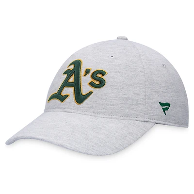 Casquette ajustable avec logo d'athlétisme gris chiné Fanatics pour hommes