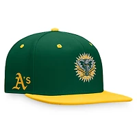 Men's Fanatics Kelly Green/Gold Athletics Cooperstown Collection Two-Tone Fitted Hat