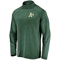 Veste à enfiler glissière quart de tour avec logo principal rayé emblématique Green Athletics pour homme