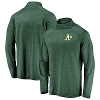 Veste à enfiler glissière quart de tour avec logo principal rayé emblématique Green Athletics pour homme