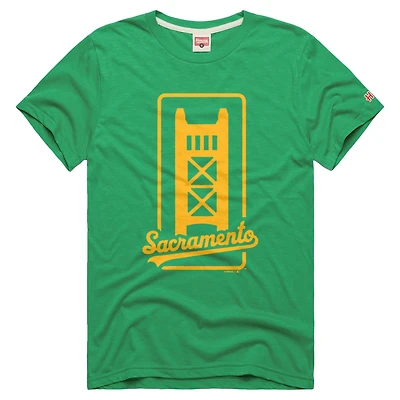 Men's Homage Green Athletics Tri-Blend Hyperlocal T-Shirt