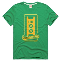 Men's Homage Green Athletics Tri-Blend Hyperlocal T-Shirt