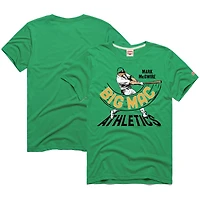 Men's Homage Mark McGwire Green Athletics Graphic Player T-Shirt