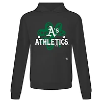 Men's Levelwear Black Athletics St. Patrick's Day Relay Shamrock Pullover Hoodie