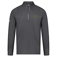 Men's Levelwear Charcoal Athletics Theory Insignia 2.0 Quarter-Zip Pullover Top