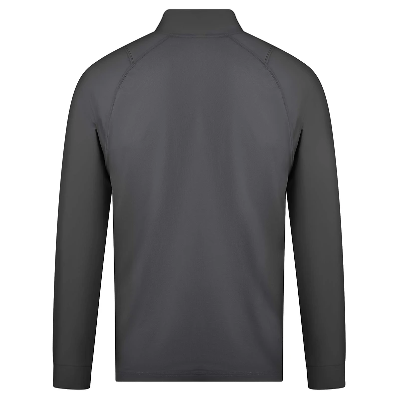 Men's Levelwear Charcoal Athletics Theory Insignia 2.0 Quarter-Zip Pullover Top
