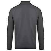 Men's Levelwear Charcoal Athletics Theory Insignia 2.0 Quarter-Zip Pullover Top
