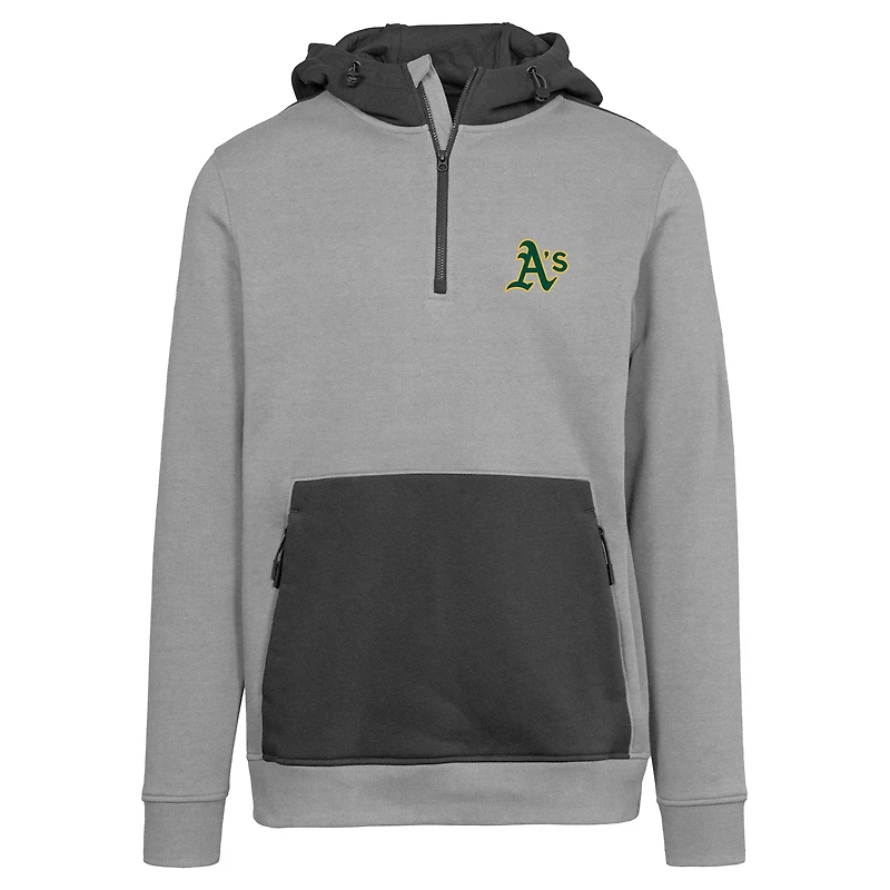 Men's Levelwear Gray Athletics Chicane Insignia 2.0 Quarter-Zip Hoodie