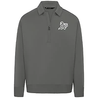 Pull à fermeture éclair quart de tour Levelwear Athletics Luxe Signature pour homme, gris