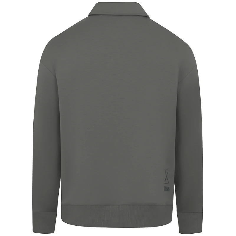 Pull à fermeture éclair quart de tour Levelwear Athletics Luxe Signature pour homme, gris