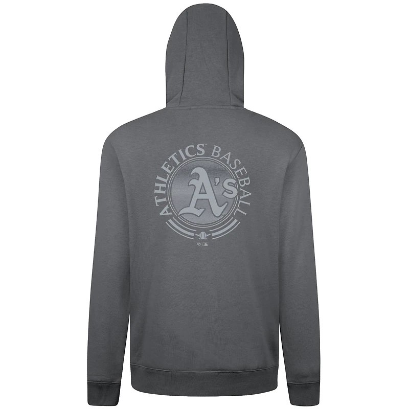 Men's Levelwear Gray Athletics Podium Grain Pullover Hoodie