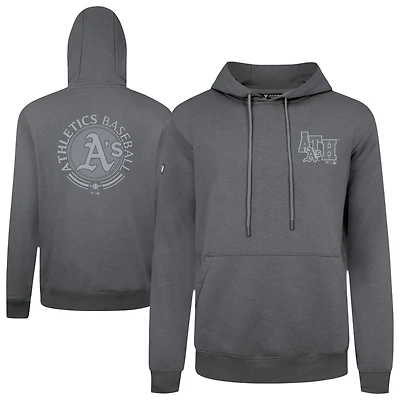 Men's Levelwear Gray Athletics Podium Grain Pullover Hoodie