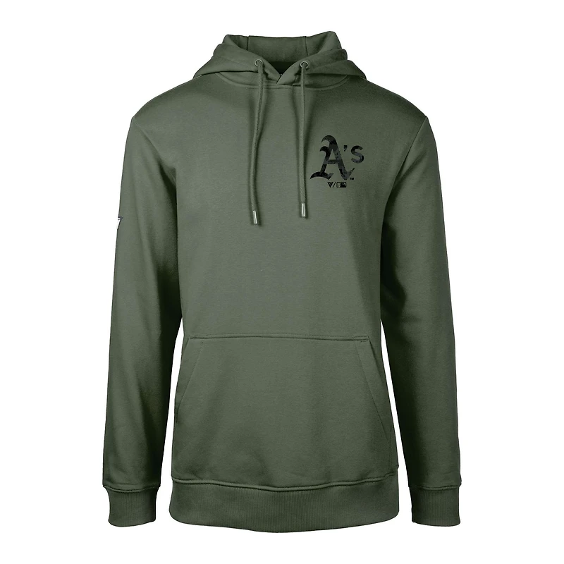 Men's Levelwear  Green Athletics Podium Digital Camo Pullover Hoodie