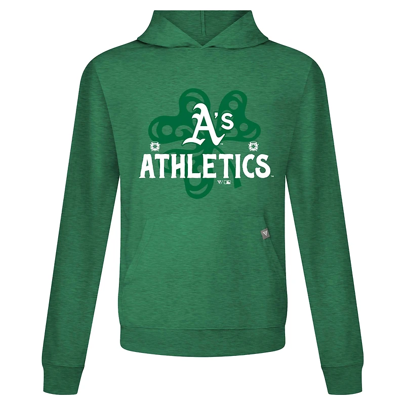 Sweat à capuche imprimé trèfle pour homme Levelwear Green Athletics St. Patrick's Day Relay