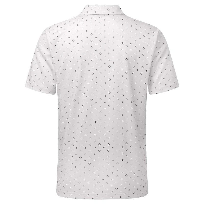 Polo blanc Athletics Detect Insignia 2.0 pour homme de Levelwear