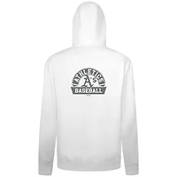 Men's Levelwear White Athletics Podium Chenille Logo Full-Zip Hoodie