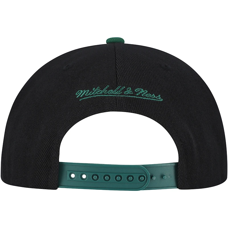 Men's Mitchell & Ness Black Oakland Athletics Rise Up Snapback Hat