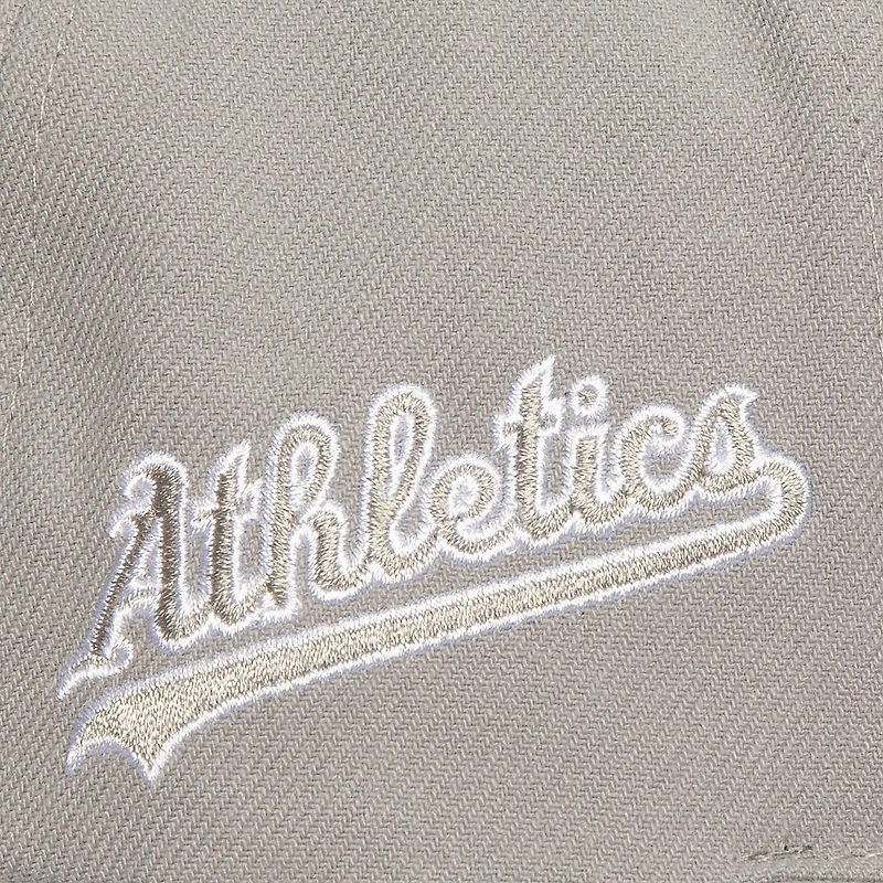 Casquette snapback grise pour homme Mitchell & Ness Oakland Athletics